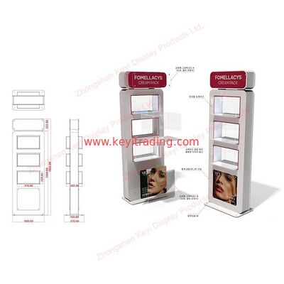 Custom Retail Shop Furniture Display Stand Cosmetics Store Floor Perfume Display Rack