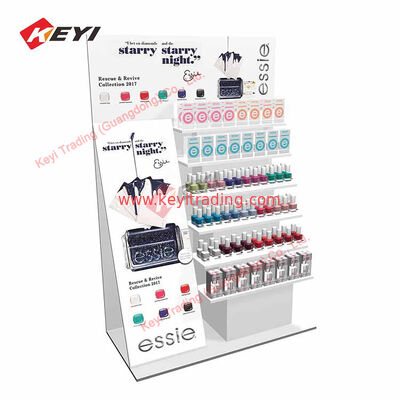 Soporte de exhibición para cosméticos para salón de belleza, vitrina de pintura simple y moderna con forma especial, exhibición de esmalte de uñas para el cuidado de la piel