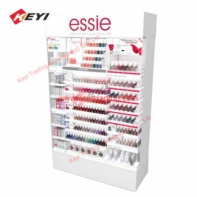 Soporte de exhibición para cosméticos para salón de belleza, vitrina de pintura simple y moderna con forma especial, exhibición de esmalte de uñas para el cuidado de la piel
