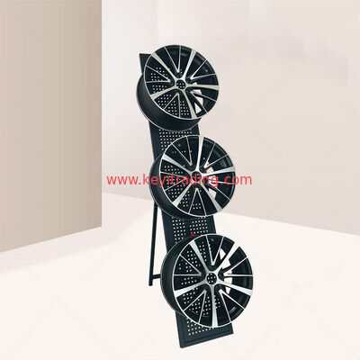 Portable folding Wheel display rack