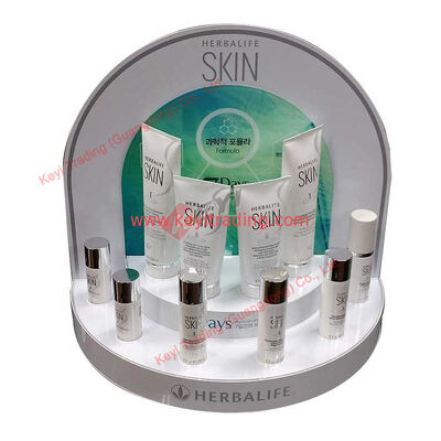 Nuevo diseño mostrador acrílico de productos de belleza para el cuidado de la piel Estand de maquillaje cosmético