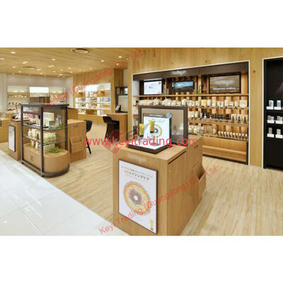 Tienda de diseño personalizado Venta al por menor Receptor publicitario acrílico Display de maquillaje cosmético Estand de soporte de cosméticos mostrador