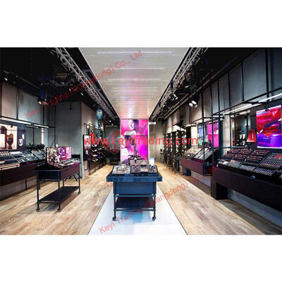 Diseño de tiendas Estante de pared Vitrina cosmética Muebles de tiendas Muebles de tiendas Muebles cosméticos