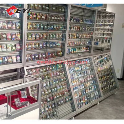 Factory Clear Acrylic Metal Trading Card Display Cabinet Collectible Baseball Sports Card Case Acrylic & Metal Display Rack