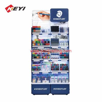 Supermercado de gran capacidad soporte de pantalla de bolígrafo de madera de metal