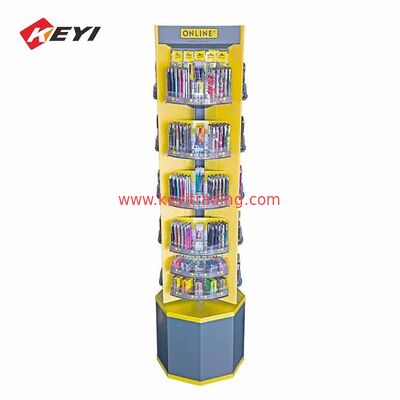 reasonable price custom Stationer Floor Pen Display Stand for retail