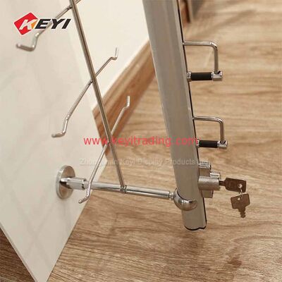 Wall Mounted Lockable Sunglasses Display Rods For Optical Shop
