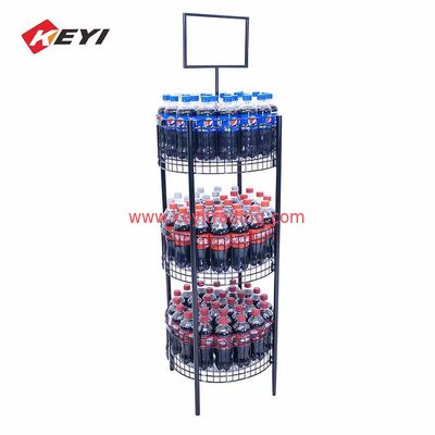 Coca-Cola Bebidas Stand piso de metal de las bebidas del mostrador de estantería para venta al por menor