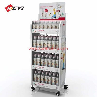 China proveedor de piso de bebidas de nivel de exhibición Stand para la tienda de venta al por menor
