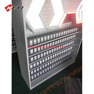 Gabinete de exhibición de cigarrillos iluminador de tienda de humo personalizado con estante de empujador