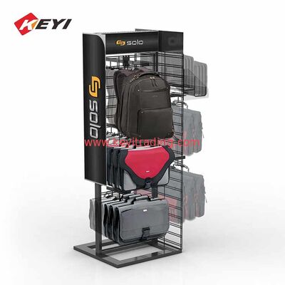 Boutique Freestanding Metal And Wood Handbag Display Stand Retail Display Table For Bag