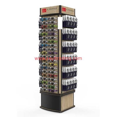 China Factory Custom Rotating Glasses Stand Display Rack con gafas de sol para las que se pueden utilizar