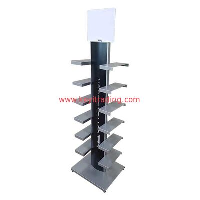 Custom Footwear Store Floor Metal Shoes Rack Shoe Display Stand For Retail Shop