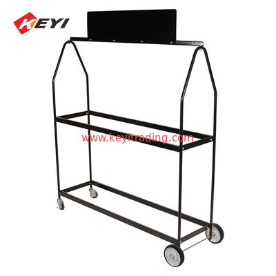 Factory Custom Metal Rolling Tire storage Cart Tire Display Stand Mobile Tire Rack