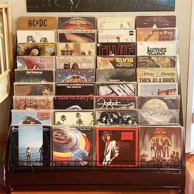 Piso de alta capacidad de la tienda minorista que coloca el estante de Cd del alambre de metal de varios pasos