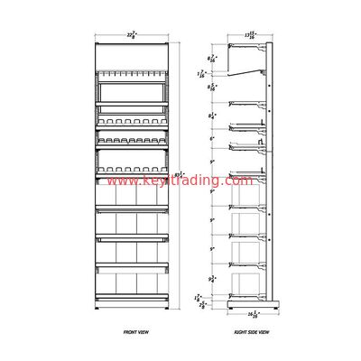 Retail Store Floor Standing Metal Shelves Electronic Cigarette Stand E-Cigarette Display