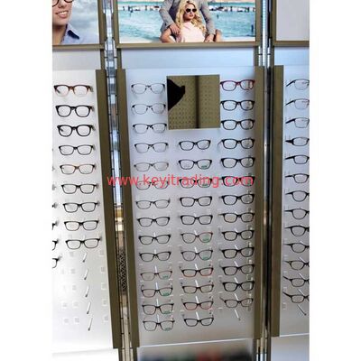 Estante de gafas de sol de pie de piso de exhibición de muebles de tienda óptica