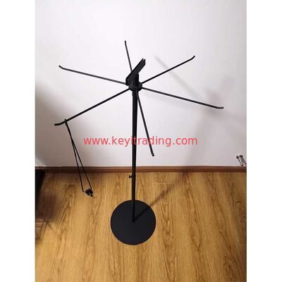 Soporte de exhibición ajustable del acollador de la ejecución del piso de la altura con el tenedor principal