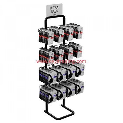 4 Sided Mobile Accessories Stand Rotating Cell Phone Charger Display