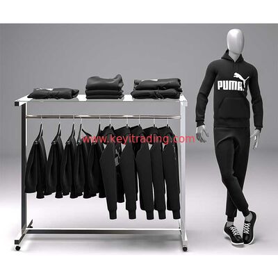 Soportes de exhibición personalizados de la tienda de ropa de los estantes de la ropa de la tienda al por menor