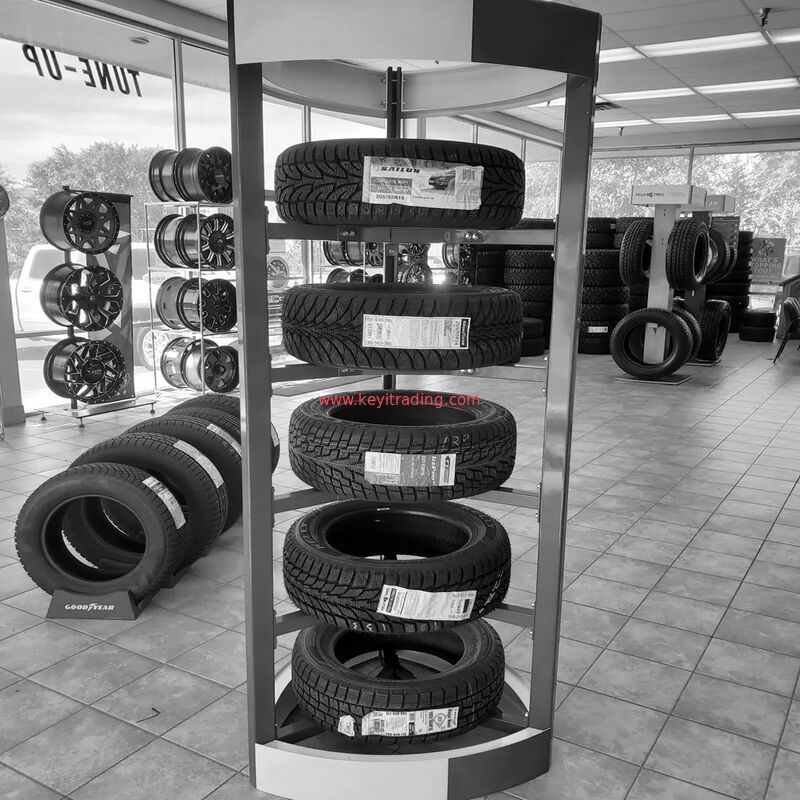 Wheel display rack tire storage rack for garage