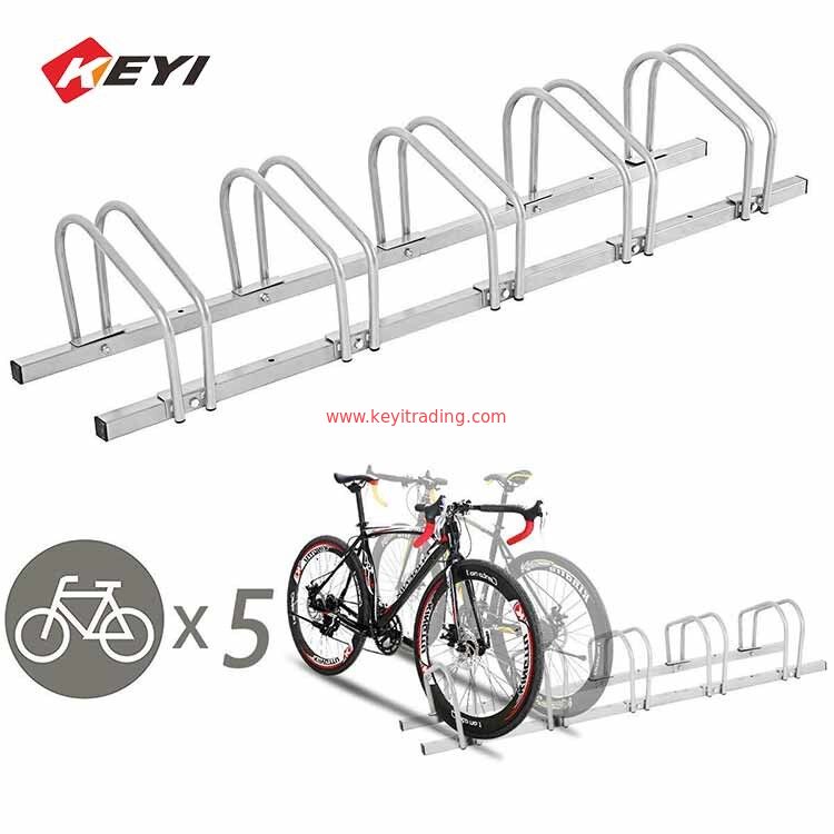 Park Road fácil de ensamblar Chrome Finish Estacionamiento para bicicletas para 5 bicicletas